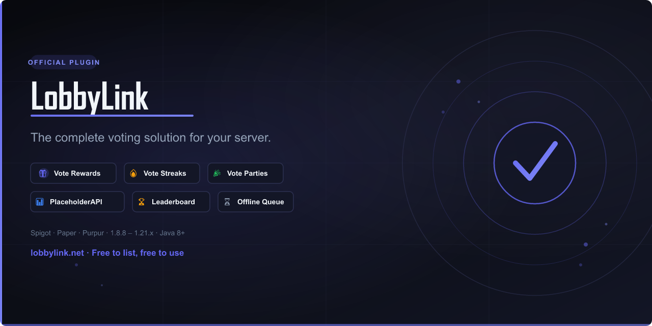 LobbyLink Plugin Banner